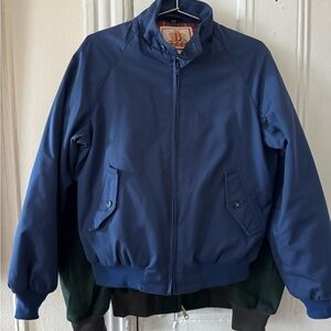 Stylish Blue Bomber Jacket